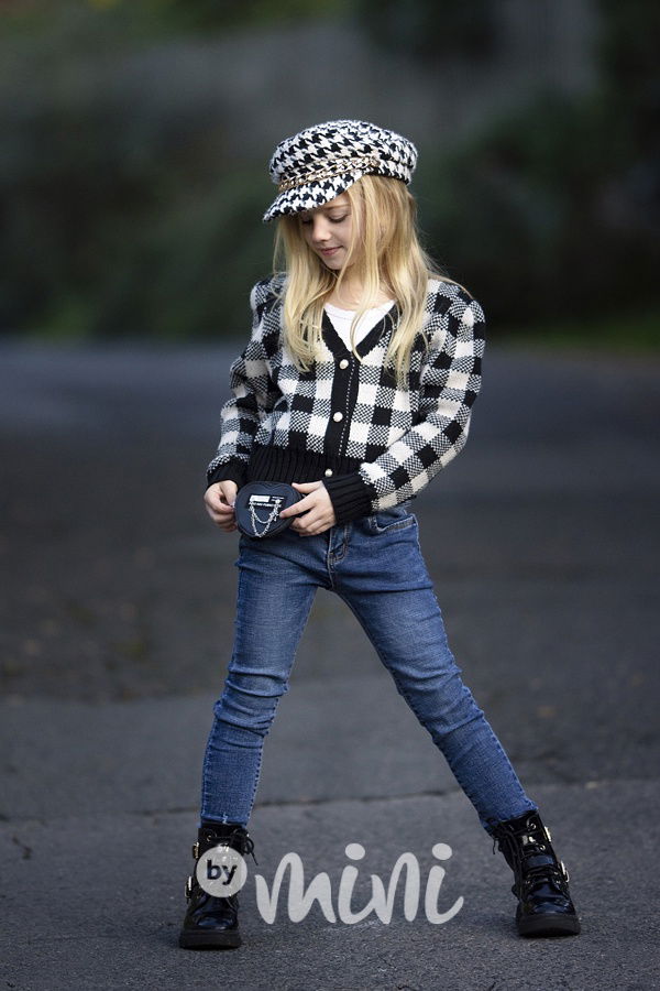 Fashion stretch džíny s kabelkou