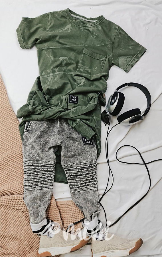 NUNU vintage black biker tepláky