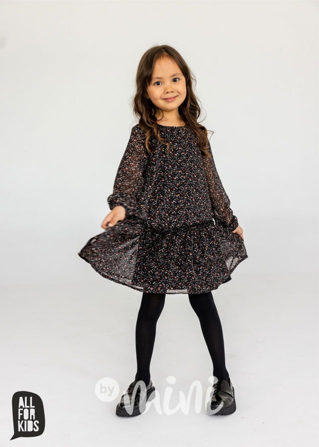 All for kids šifonové šaty flowers