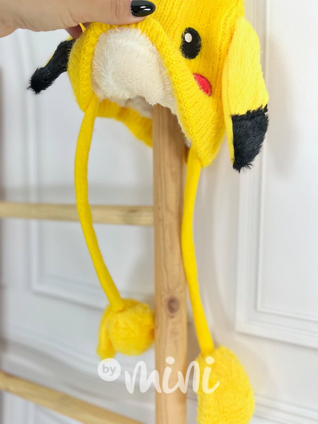 POKEMON zimní čepice s pohyblivými oušky