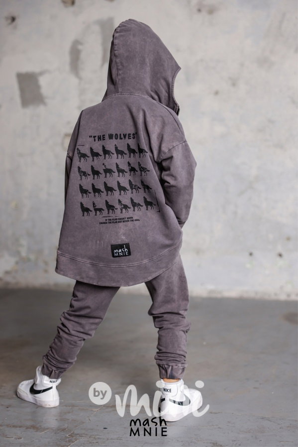 Mash Mnie vintage grey mikina WOLVES