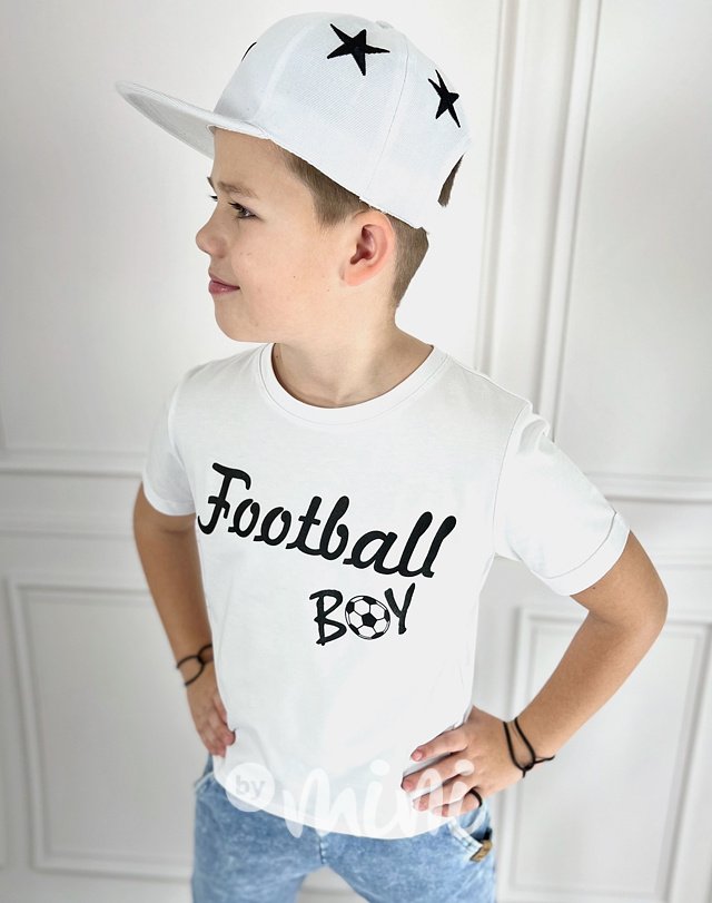 Football boy triko bílé