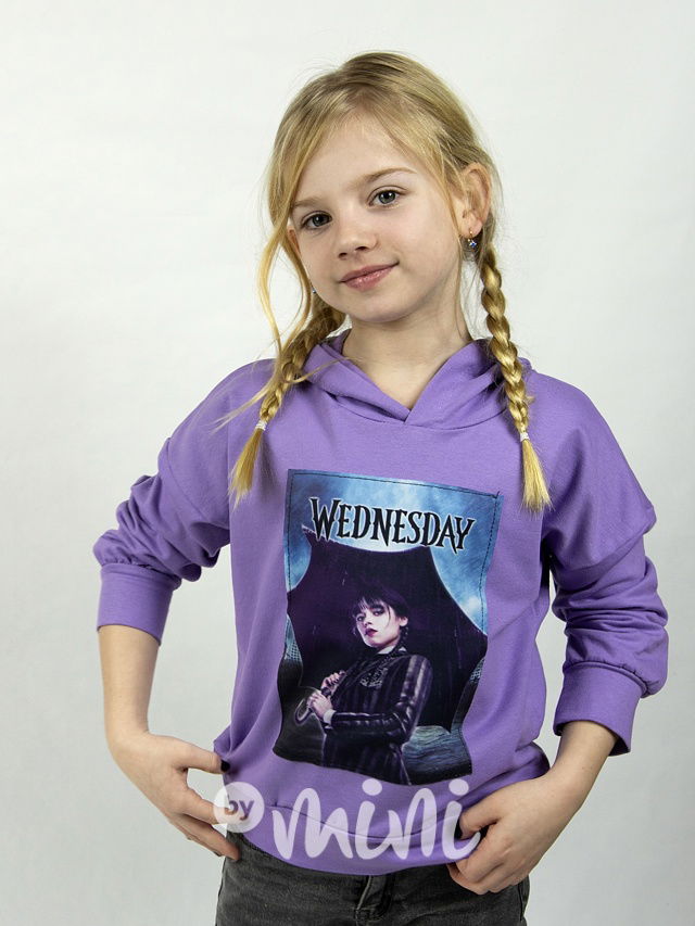 Wednesday rain mikina lila