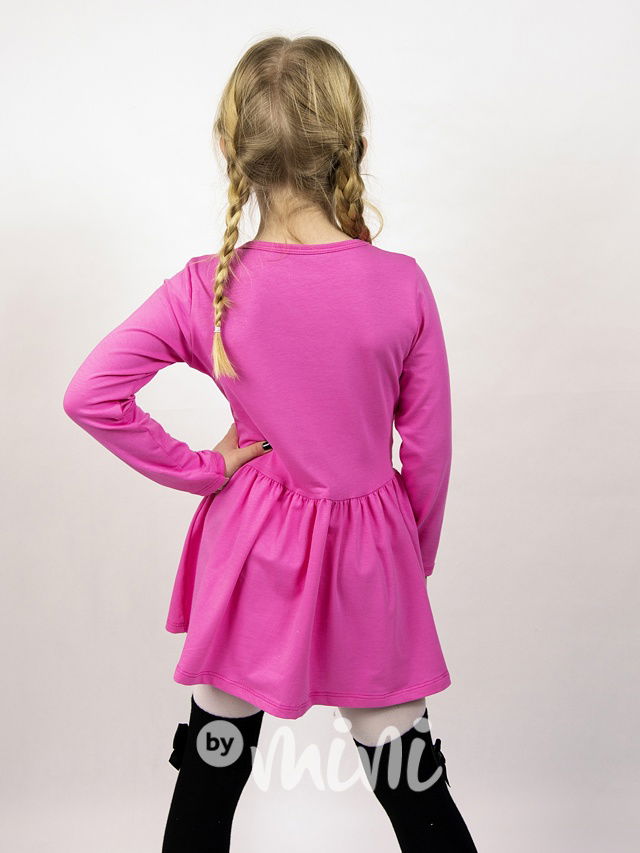 Wednesday dance šaty růžové