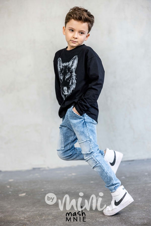 Mash Mnie triko WOLF černé