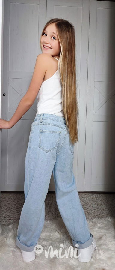 Jeansy s printem