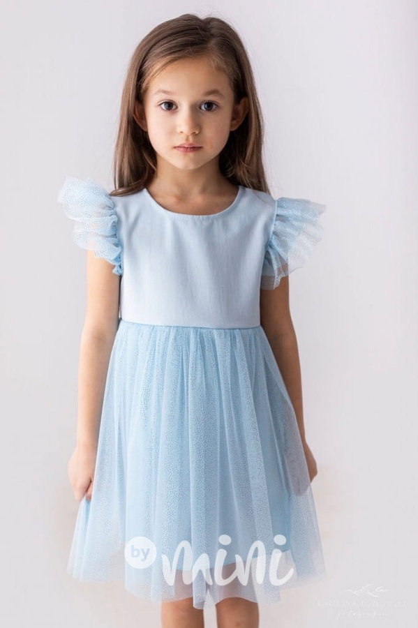 Lily Grey slavnostní tylové šaty ANGEL baby blue