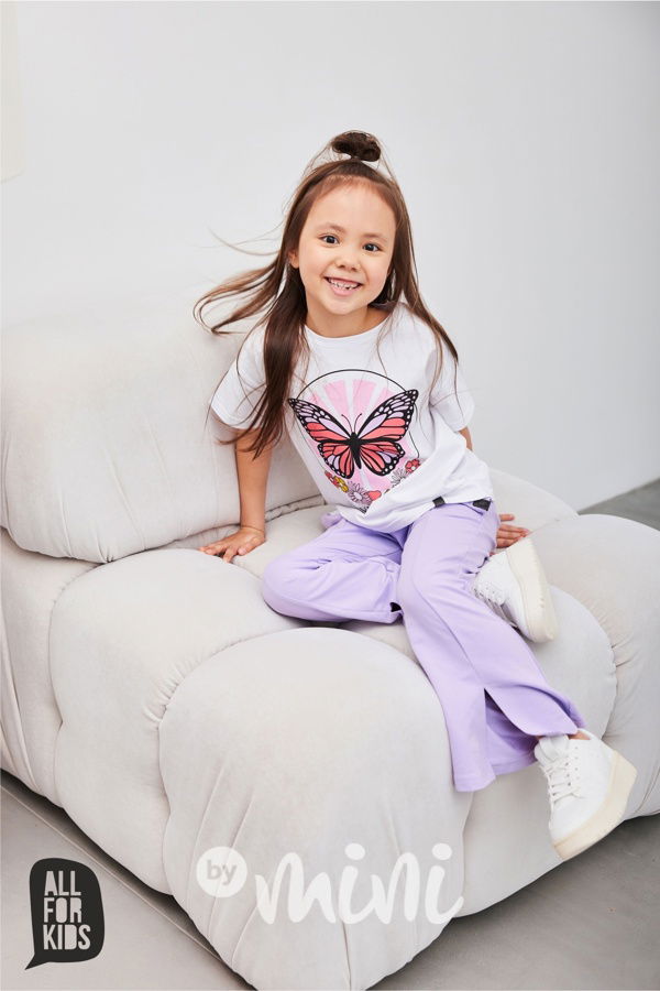 AFK bavlněné zvonáče lila