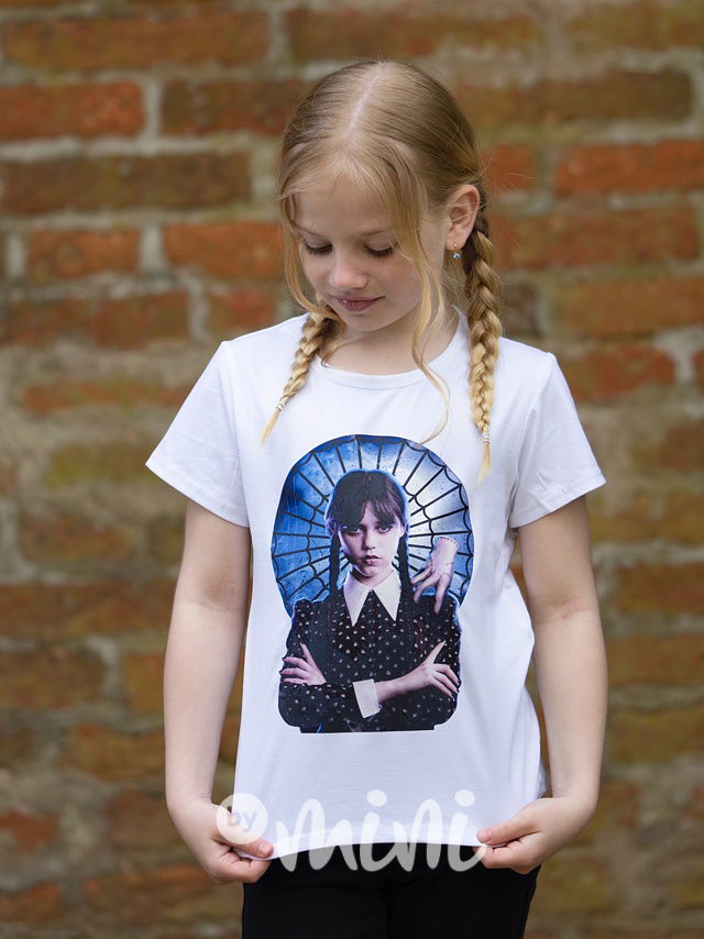 Wednesday a Věc triko bílé