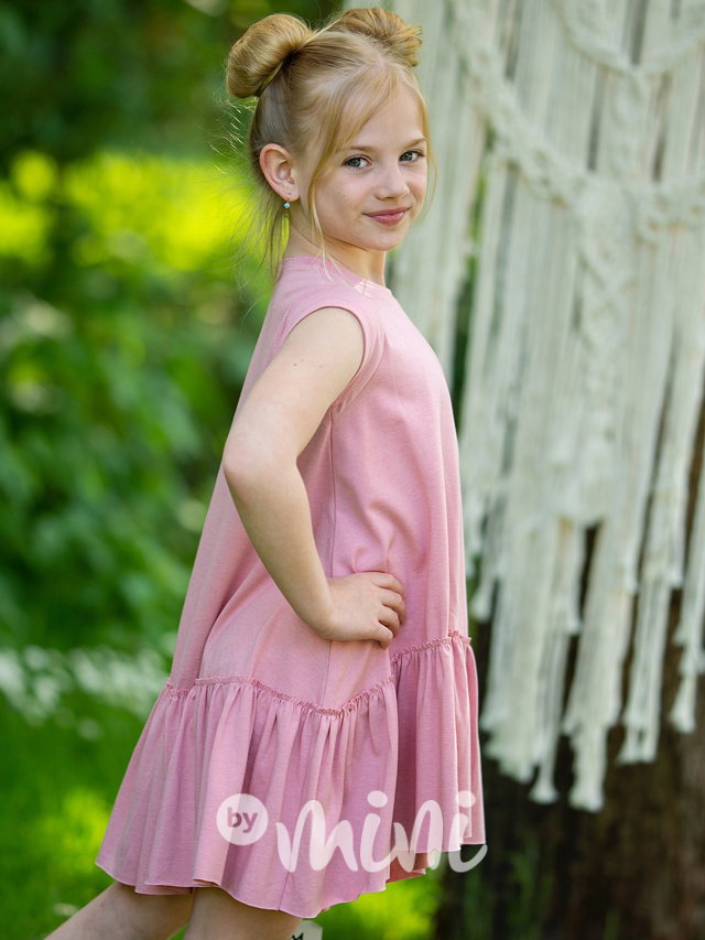 Pudder pink oversize šaty *TOP*