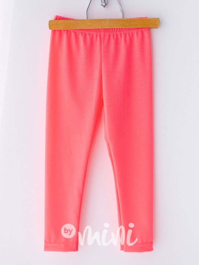 Lily Grey soft cotton legíny neon pink