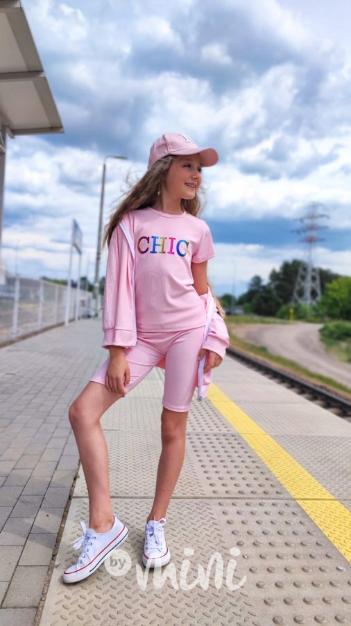 3-dílný CHIC komplet růžový