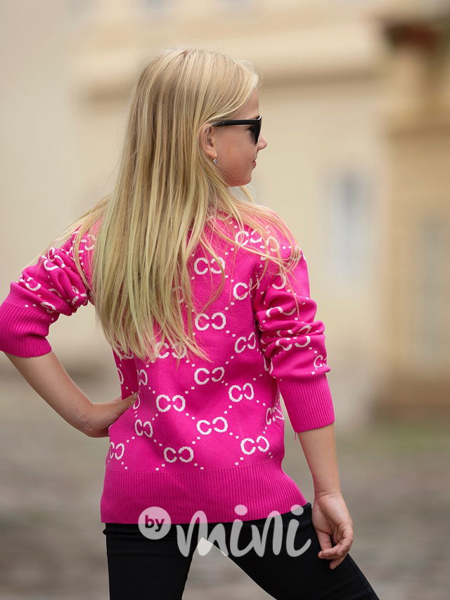 Coco propínací svetřík růžový