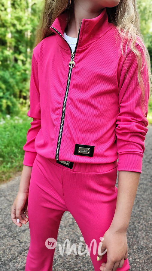 Malinová mikina + zvonáče