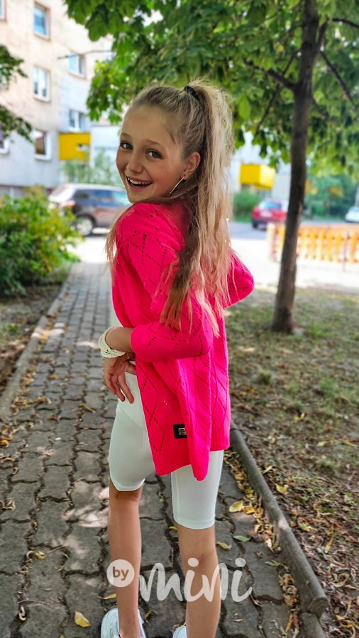 Malinový kardigan