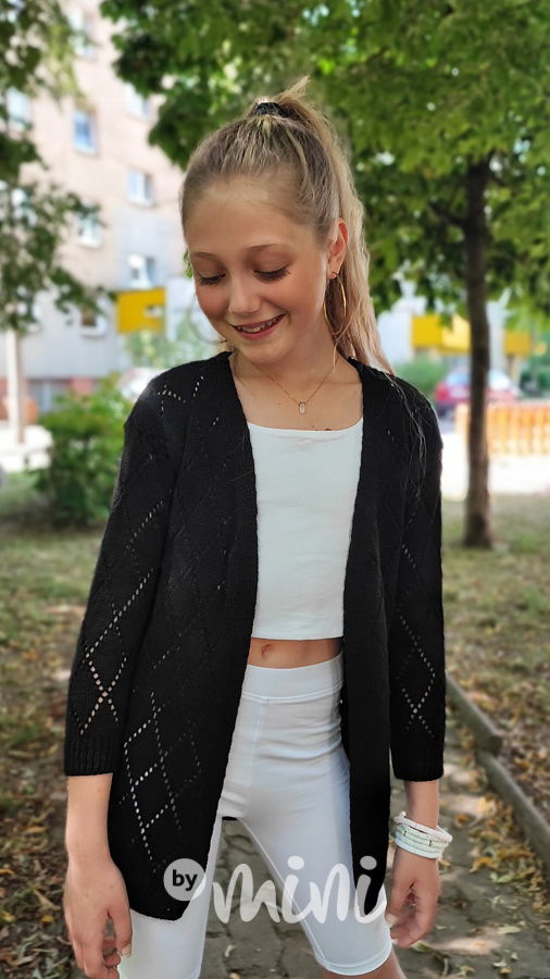 Černý kardigan