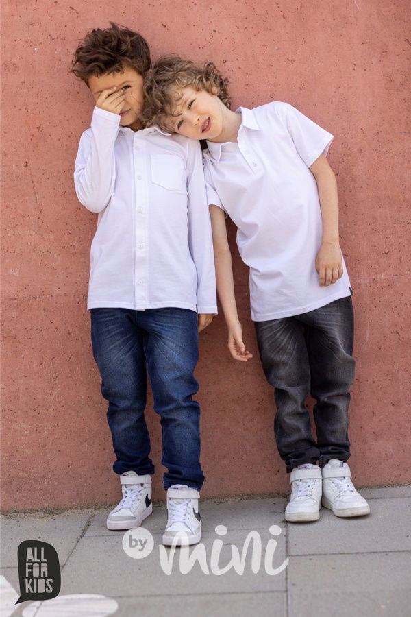 Bavlněná polo košile bílá