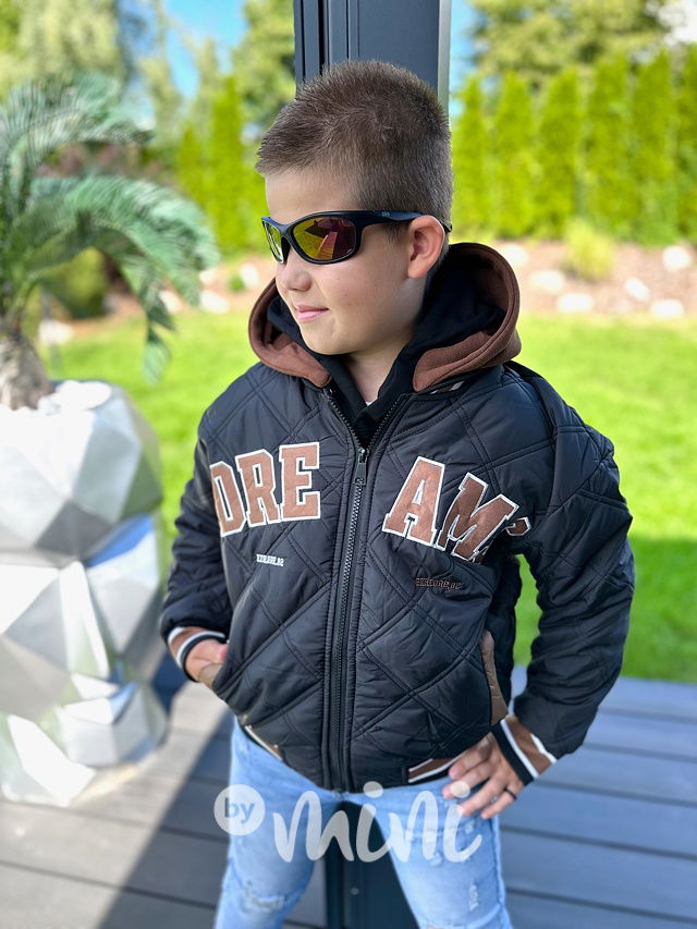 DREAM prošívaná teplá bomber bunda black