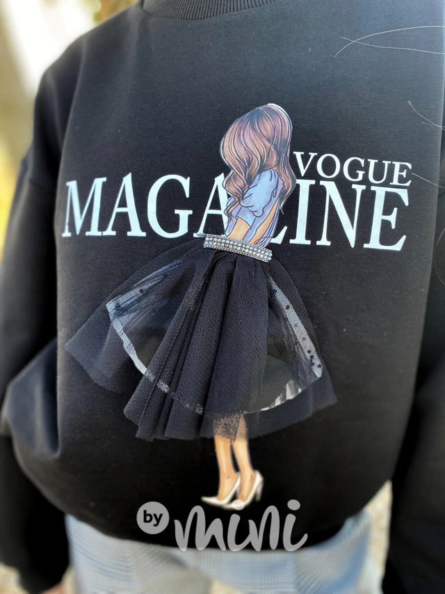 Vogue mikina černá