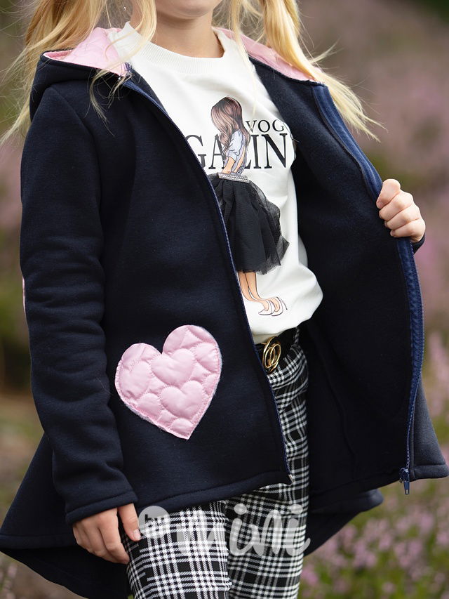 Bunny vyteplený mikčokabátek blue