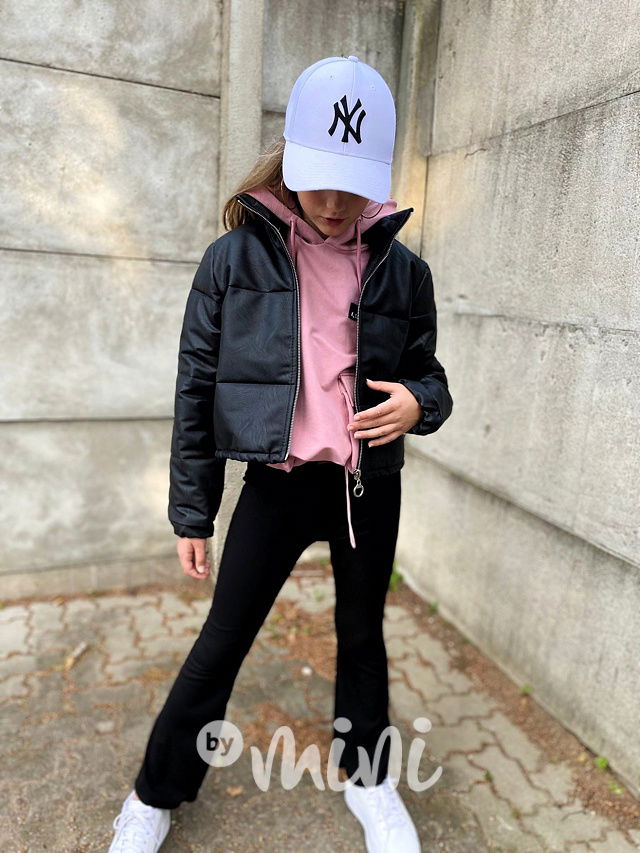 Podzimní crop bunda black