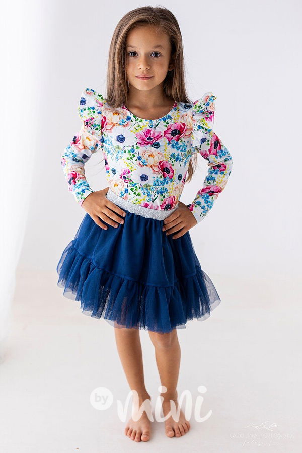 Royal blue maxi tutu sukně Lily Grey