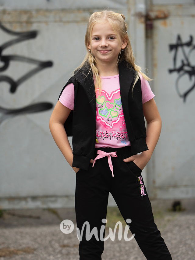 3-dílná teplákovka black