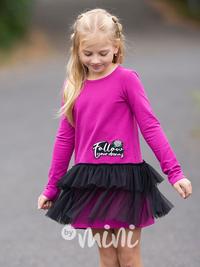 Follow your dreams šaty purple