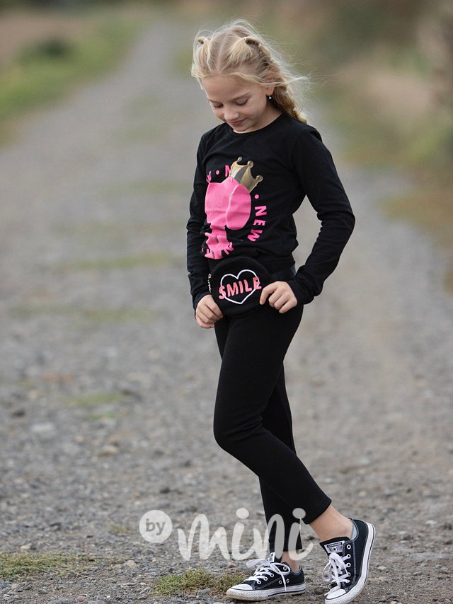 SMILE thermo legíny s ledvinkou pink
