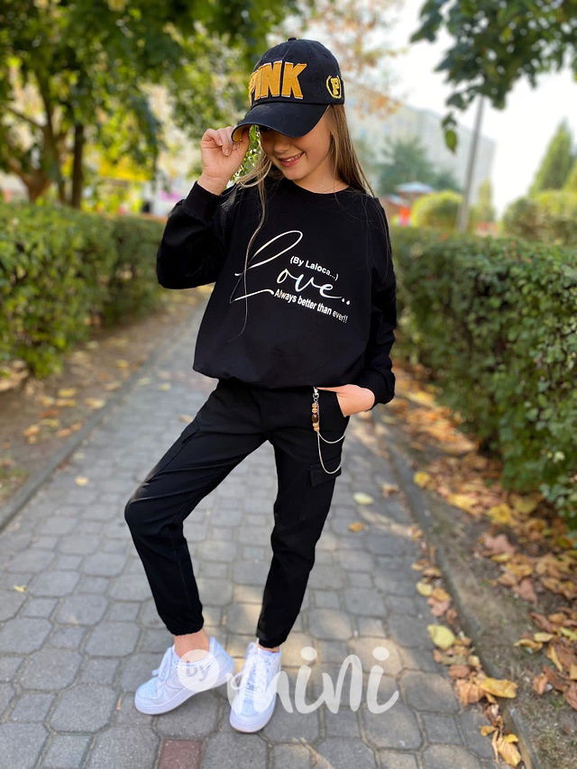 Stretch kapsáče s řetízkem černé