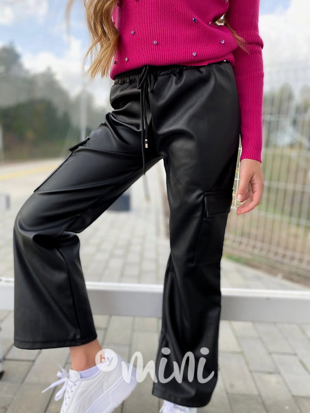 Eco leather kalhoty švédy