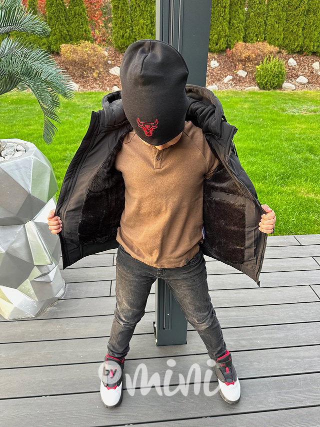 Zimní sporty hoodie bunda černá