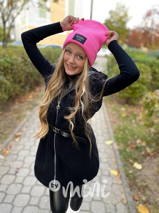 Hipster beanie čepice růžová