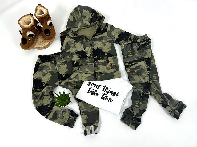 Green army baggy kapsáče