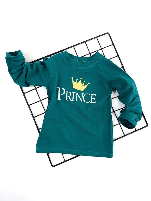 PRINCE triko s dlouhým rukávem smaragd