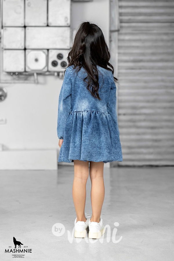 Mash Mnie denim šaty blue