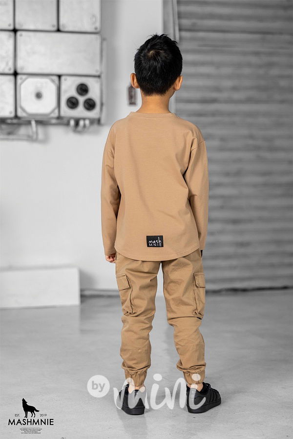 Mash Mnie longsleeve triko WOLF beige