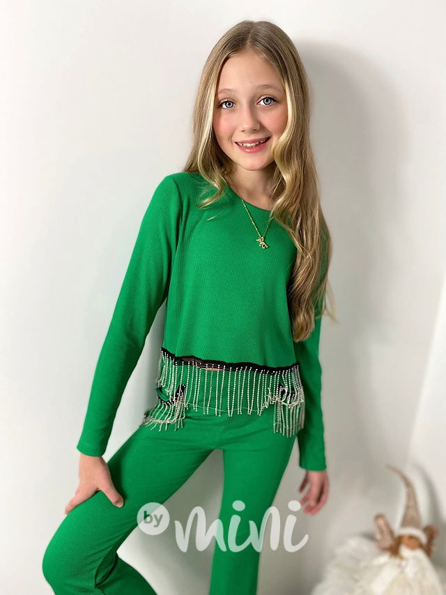 Zelený Gatsby komplet