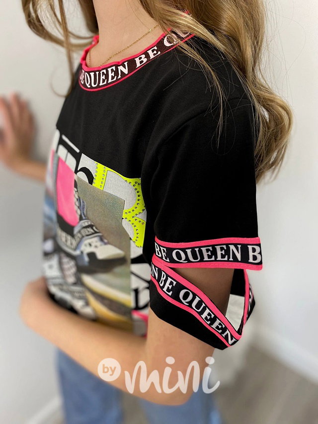Queen fashion triko s kamínky