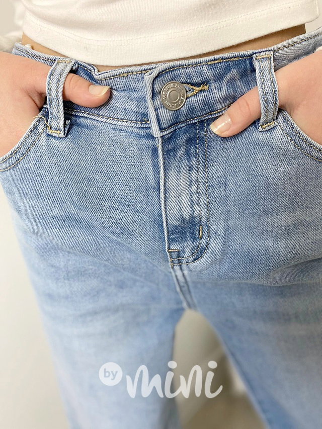 Fashion jeans ripped švédy s kamínky