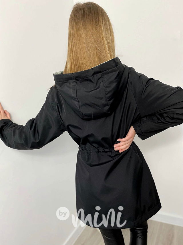 Oboustranná jarní parka black