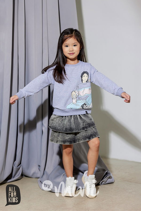 AFK mikina GIRL šedá