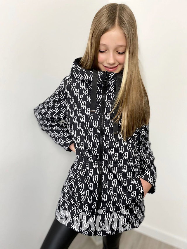 Oboustranná jarní parka černá