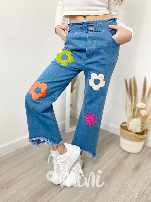 Flower jeans