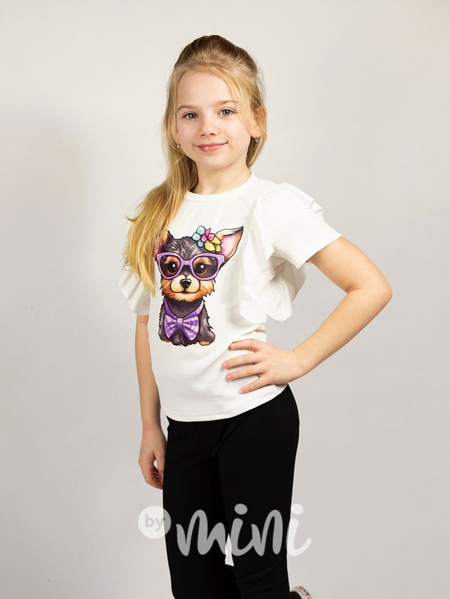 Bílá volánková blůzka fashionable