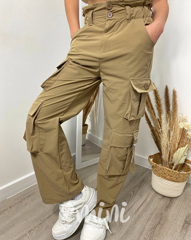 Cargo fashion kapsáče beige