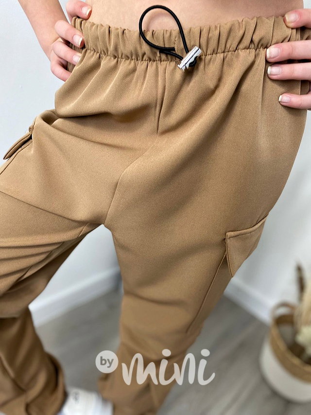 Jarní sporty cargo kapsáče beige