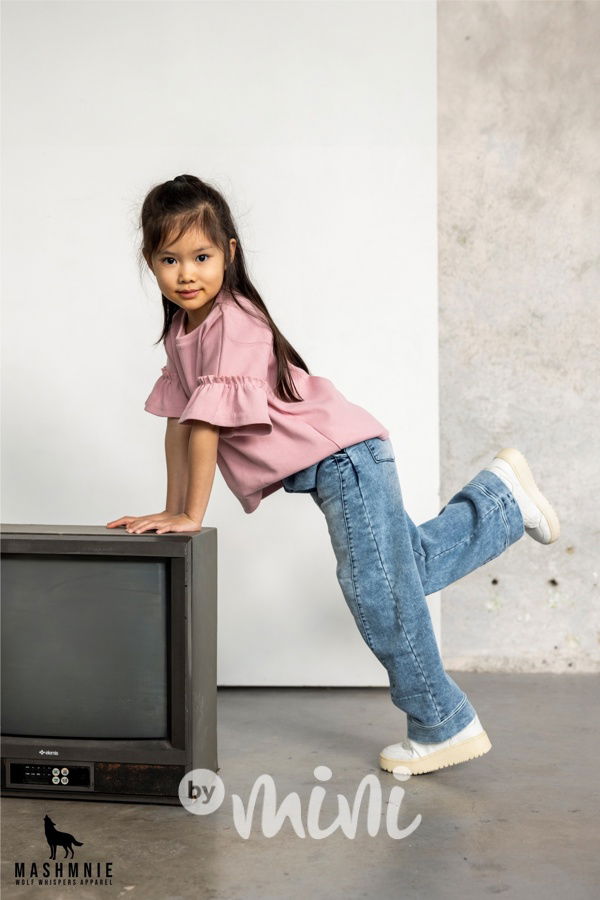 Mash Mnie soft blue denim švédy