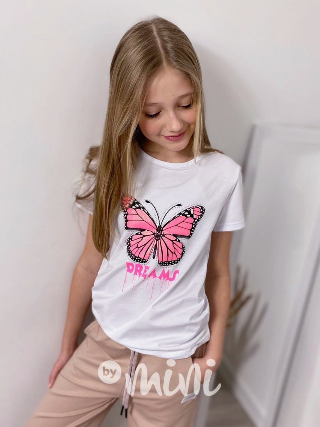 Butterfly triko bílé
