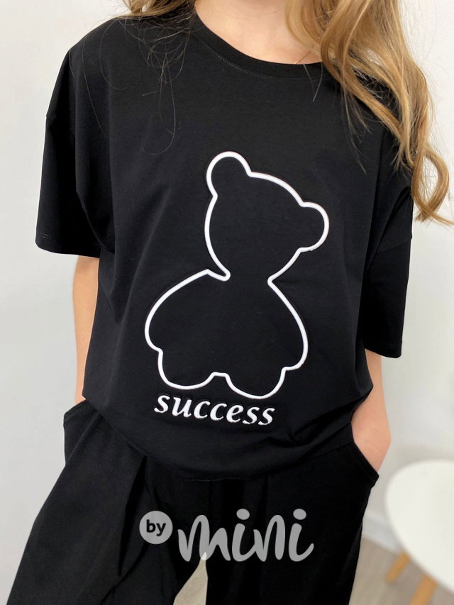 Success crop blůzka černá